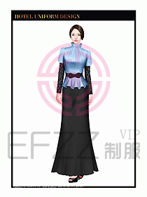 酒店制服西餐咨客服裝設(shè)計(jì)413
