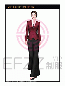 酒店制服西餐咨客服裝設計418