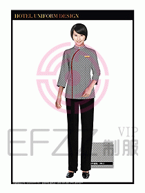 酒店制服客房服務員工衣設計407