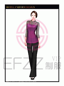 酒店服裝中餐服務(wù)員制服設(shè)計1412