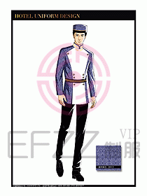 酒店門(mén)童保安行李生制服設(shè)計(jì)926