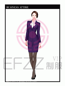 專賣店營業員職業裝設計圖1268
