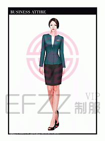 專賣店營業員職業裝設計圖1272