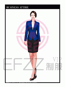 專賣店營業員職業裝設計圖1292