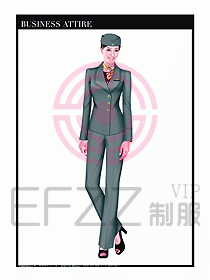 職業(yè)空姐制服設(shè)計(jì)圖631