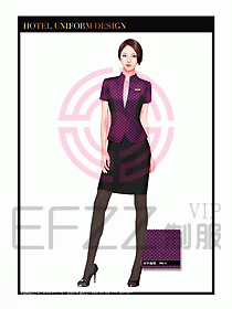酒店大堂服務員制服設計755