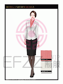 酒店大堂服務(wù)員制服設(shè)計804