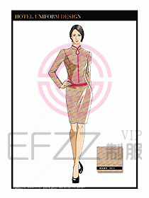 酒店中餐服務(wù)員制服設(shè)計(jì)1534