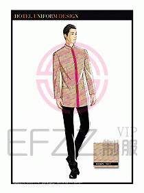 酒店中餐服務(wù)員制服設(shè)計(jì)1537