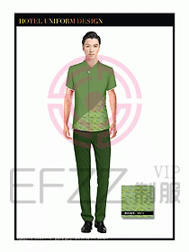 酒店中餐服務(wù)員制服設(shè)計1547