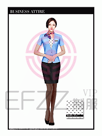 職業(yè)裝空姐服制服設(shè)計圖683