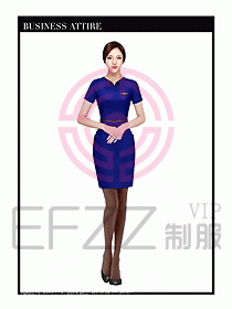 職業(yè)裝空姐服制服設(shè)計(jì)圖687