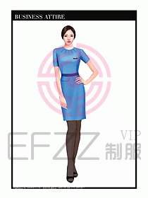 職業(yè)裝空姐服制服設計圖703