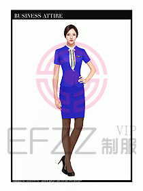 職業(yè)裝空姐服制服設計圖706