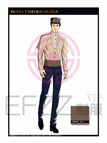 酒店門(mén)童保安行李生制服設(shè)計(jì)1008