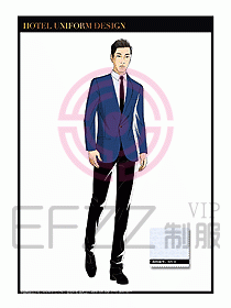 總臺收銀接待制服設(shè)計(jì)圖252