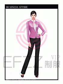 職業(yè)裝空姐服制服設(shè)計(jì)圖746