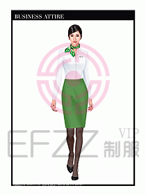 職業裝空姐服制服設計圖772