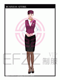 職業(yè)裝空姐服制服設(shè)計圖783