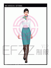 職業(yè)裝空姐服制服設計圖789