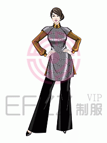 酒店中餐服務(wù)員制服設(shè)計(jì)927