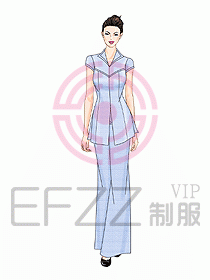 會(huì)所總臺(tái)接待制服133