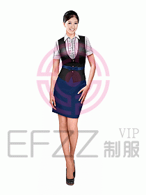 女職業(yè)裝馬夾設計圖183