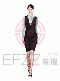 女職業(yè)裝馬夾設(shè)計(jì)圖205