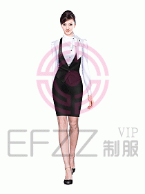 女職業(yè)裝馬夾設計圖210
