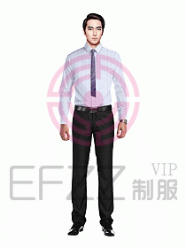 男職業(yè)裝長袖襯衫設計圖167