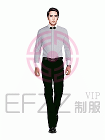 男職業裝長袖襯衫設計圖242