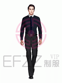 男職業(yè)裝長袖襯衫設計圖244
