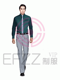 男職業裝長袖襯衫設計圖247