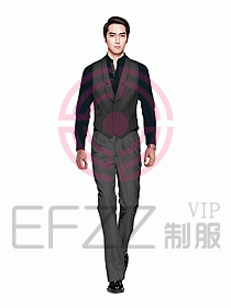男職業裝馬夾設計圖074