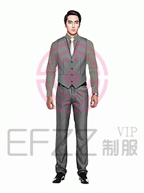 男職業裝馬夾設計圖078