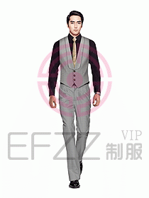 男職業(yè)裝馬夾設(shè)計(jì)圖086