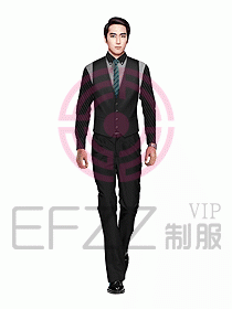 男職業(yè)裝馬夾設計圖092