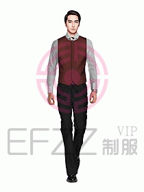 男職業(yè)裝馬夾設計圖117