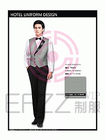 西餐服務(wù)員制服設(shè)計(jì)效果圖702