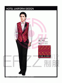 西餐服務員制服設(shè)計效果圖713