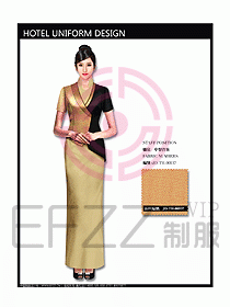 中餐咨客服裝設(shè)計效果圖557