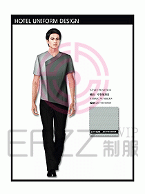 中餐服務(wù)員制服設(shè)計效果圖1119