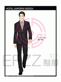 酒店總臺接待員制服設(shè)計(jì)效果圖428