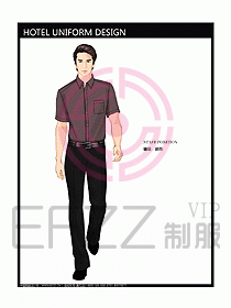 酒店總臺接待員制服設(shè)計效果圖431