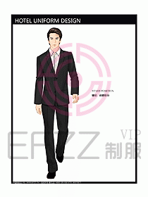 酒店總臺(tái)接待員制服設(shè)計(jì)效果圖436