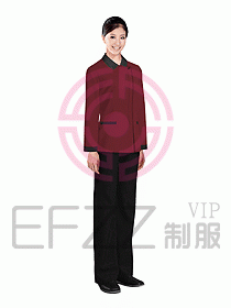 酒店客服服務員制服設計效果圖277