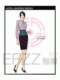 酒店西餐服務(wù)生制服設(shè)計圖747