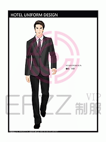 前臺(tái)服務(wù)生制服設(shè)計(jì)效果圖450