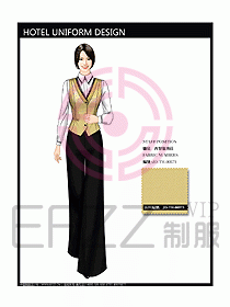 酒店西餐服務(wù)生制服設(shè)計(jì)圖768