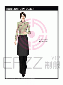 酒店西餐服務(wù)生制服設(shè)計圖773